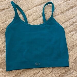 SET Active Teal Sports Bra